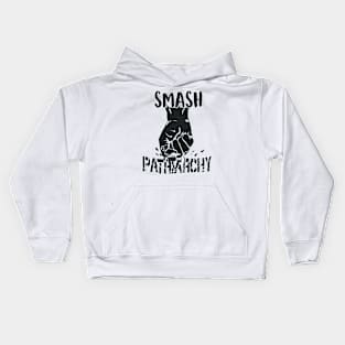 Smash Patriarchy Dark Kids Hoodie